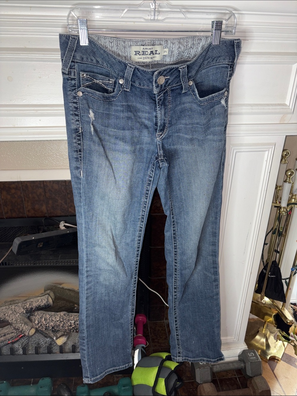 Ariat Women’s Western Bootcut Jeans Size 29 Dark Wash Embroidered Pockets